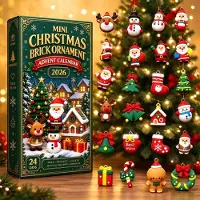 Generisch Mini Weihnachts-Adventskalender 2026 24 3D Silikon Ornamente