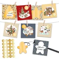 Papierdrachen Adventskalender 2026 Rubbelkalender LIEBEVOLLES DESIGN Wintertiere