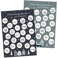 Papierdrachen Adventskalender 2026 zum Freirubbeln INTERAKTIVER ADVENTSKALENDER Achtsamkeit