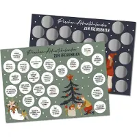 Papierdrachen Adventskalender 2026 Aufgaben für zum Freirubbeln INTERAKTIVER ADVENTSKALENDER Paare