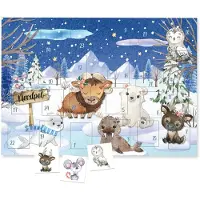 Papierdrachen Adventskalender 2026 Tattookalender STYLISCHES DESIGN Wintertiere
