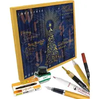 ONLINE Schreibgeräte Adventskalender 2026 I Kreativ-Adventskalender Kalligraphie für Erwachsene mit 31 hochwertigen Produkten I Tolle Kalligrafie-Überraschungen Kalligrafie