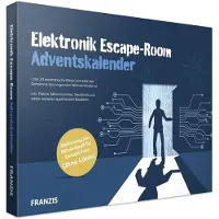 Franzis 67154 Elektronik Escape Room Adventskalender 24 Tage elektronischer Rätselspaß ohne Löten inkl 40-seitigem Begleitbuch