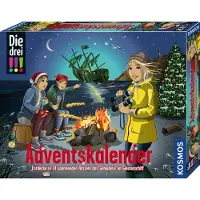 Kosmos 632458 Die drei Adventskalender Entdecke das Geheimnis des Geisterschiffs mit 24 Detektiv-Gimmicks Spielzeug-Adventskalender für Kinder ab 8 Jahre Die drei