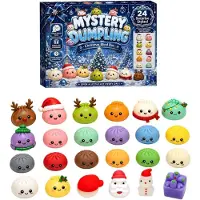 Generisch Adventskalender 2026 mit Squishy Niedlichen Dumpling Squishy Adventskalender Blau
