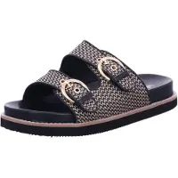 Rieker Damenschuhe Sandalen Flach Schwarz Freizeit
