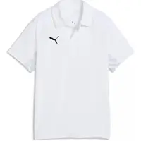 Puma Kinder Polo Shirt teamLIGA26 Sideline Polo Jr 660929-04 140 - White-Black-Flat Light Gray - 140