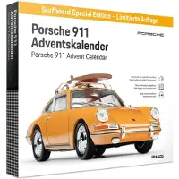 Franzis 67299 Porsche 911 Zoll Surfbrett Bahamagelb Adventskalender Komplettpaket für alle Porsche Fans
