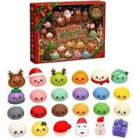 Generisch Squishy Adventskalender 2026 Dumpling Weihnachtskalender Knautschfigur Adventskalender 2026 Z Red