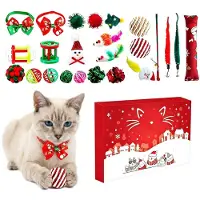 Generisch Adventskalender 24-Countdown Interaktives Katzenspielzeug für Kätzchen