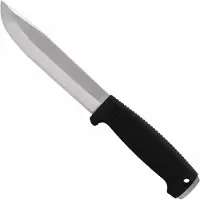 Morakniv Mörkret 14557 Satin 14C28N, Pitch Black PolyproStifte, Survivalmesser