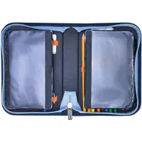 Herlitz Schüleretui 31 teilig Tech Mech, 31 Stück(e), Blau, Dunkelblau, Polyester, Abbildung, 205 mm, 38 mm
