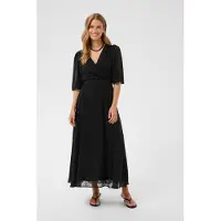 Cream Midikleid "Damen Kleid CRMaisi", Damen, Gr. 38, N-Gr, schwarz (pitch schwarz), Obermaterial: 100% Polyester PES., Kleider Midikleid