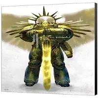 OEM Warhammer 40K Guilliman Aufstieg Kunst Boa 36x50 cm mehrfarbig