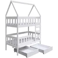 Selsey Vistena - Kinderbett mit Bettkasten, Weiß, 75x180 cm
