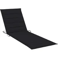 Madison Sonnenliegen Auflage Liegenauflage Polster für Gartenliege und Liegestuhl weich gepolstert Sitzpolster Terrasse Garten 200 x 50 cm Schwarz 200 x 50 x 3 cm