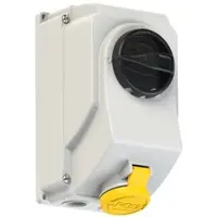 Pce 7513-4 CEE-Steckdose abschaltbar 16A 3p 4h IP44/IP54 75134
