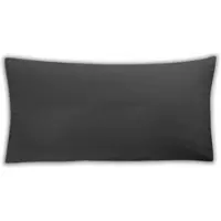 Irisette Kissenbezug "Porto 20", grau (anthrazit), B:40cm L:80cm, Baumwolle, Obermaterial: 95% Baumwolle, 5% Elasthan, Kissenbezüge, Kissenbezug, besonders elastisch, weich, pflegeleicht und bügelfrei