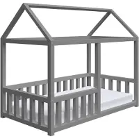 Selsey Vistena - Kinderbett, Grau, 75x160 cm