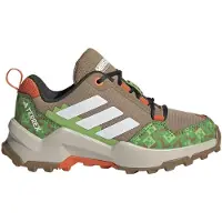 Adidas Kinder Schuhe JR1289 mit Schnürung, niedrig geschnitten, Braun Weiß Grün