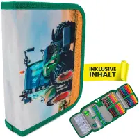 Merkloos 28-teiliger Füllfederhalteretui mit Traktor-Design für Kinder