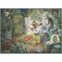 Generisch kleine Hexe Adventskalender Hochwertiger Kalender für die Weihnachtszeit mit 24 schönen Illustrationen aus der Welt des Kinderbuch-Klassikers ideal als