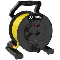 Pce 9250016-p Kabeltrommel XREEL 250 4xSSD nat Shutter 25m 3G2,5 N07V3V3-F K35 gelb BA IP54 9250016p