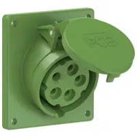 Pce 415-10f9 CEE-Anbausteckdose schräg (92x100mm) 16A 5p 10h IP44/IP54 41510f9