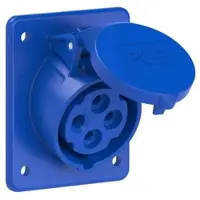 Pce 414-9ttf8 CEE-Anbausteckdose schräg (80x97mm) 16A 4p 9h IP44/IP54 TT 4149ttf8