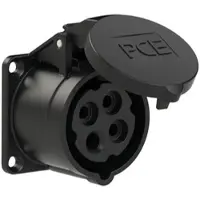 Pce 314-7f6 CEE-Anbausteckdose gerade (60x60mm) 16A 4p 7h IP44/IP54 3147f6
