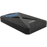 TooQ TQE-2550BL, HDD / SSD-Gehäuse, 2.5", SATA, Serial ATA II, Serial ATA III, 5 Gbit/s, USB Anschluss, Schwarz