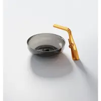 Steinberg Serie 489 Aufsatzwaschtisch, rund, aus Polyresin, mit Ablaufstopfen, 400x400x140mm, 489601030