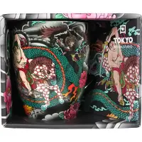 Tokyo Design Studio Tokyo Tasse Yakuza Blue Dragon Geschenkbox
