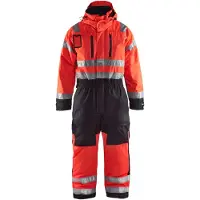 Blakläder High Vis Winteroverall High Vis Gelb/Mittelgrau 6763 1977, Farbe:high vis rot/schwarz, Größe:D108 (D27)