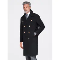 OMBRE Mantel Heritage Regular Fit Klassisch OM-COWC-0156 black XL