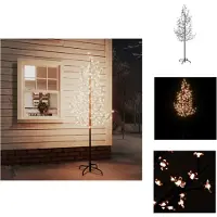 vidaXL LED-Baum mit Kirschblüten Warmweiß 220 LEDs 220 cm - Weihnachtsbäume