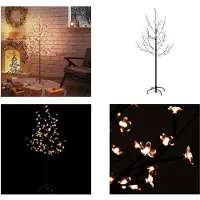 vidaXL LED Baum Kirschblüte Warmweiß 84 LEDs 120 cm - LED-Baum - LED-Bäume - LED-Deko-Baum - LED-Deko-Bäume
