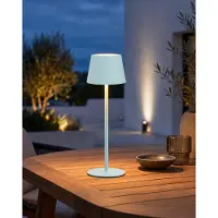 Northpoint LED Tischlampe Flaschenleuchte 3in1 max. 45cm hoch warmweißes Licht (3000K) babyblau