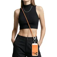 MoKo Umhängekabel USB-C Für Handys, Outdoor & Alltag(Orange/3.93ft) – Größe 120CM
