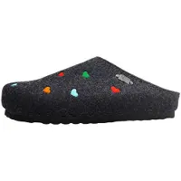 Jane Klain Damenschuhe Hausschuhe Schwarz Freizeit