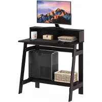 Dripio A-Frame Computertisch, dunkle Walnuss-Optik, 80,3x90,4x45,5 cm