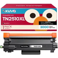 Merkloos Toner TN2510XL, kompatibel mit Brother – Schwarz – 3000 Seiten