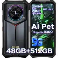 Doogee V50 Outdoor Smartphone Handy, 5G, Android 16, IP68/IP69K, 6,78" 120Hz, 11000mAh, 66W, 48+512GB, 200MP, NFC, Fingerabdruck, ohne Vertrag