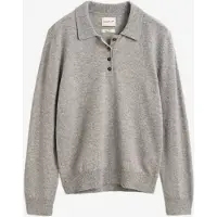 Gant für Damen. 4802463 Rugger-Pullover aus grauer Schafwolle (M), Lässig, Klassisch