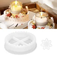 OEM Adventskalender Gießform, Silikon, 24-teilig, rund, weiß