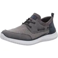 Rieker Herren Sneaker Slipper mit Gummizug und sehr leichter EVA Laufsohle B9643, Größe:43 EU, Farbe:Grau