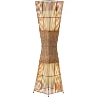 OEM Stehleuchte Bambus Rattan Ø 30 cm, 2x E27, 128 cm