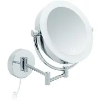 OEM LED-Make-up-Spiegel Ø 18,5 cm, 5x/10x Vergrößerung, Touchdimmer