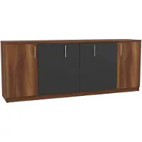 JVmoebel Elegantes Sideboard Moderner Stil Braun, Schwarz Holzrahmen