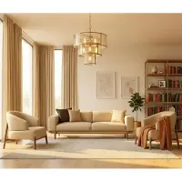 JVmoebel Stilvolles Wohnzimmer-Set 3+1+1 im modernen Design